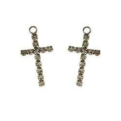 AussieSuperStore Jewellery Making Supplies Small Diamante Crucifix Small Diamante Crucifix | Jewellery Making Supplies 9331468052913 VJY603